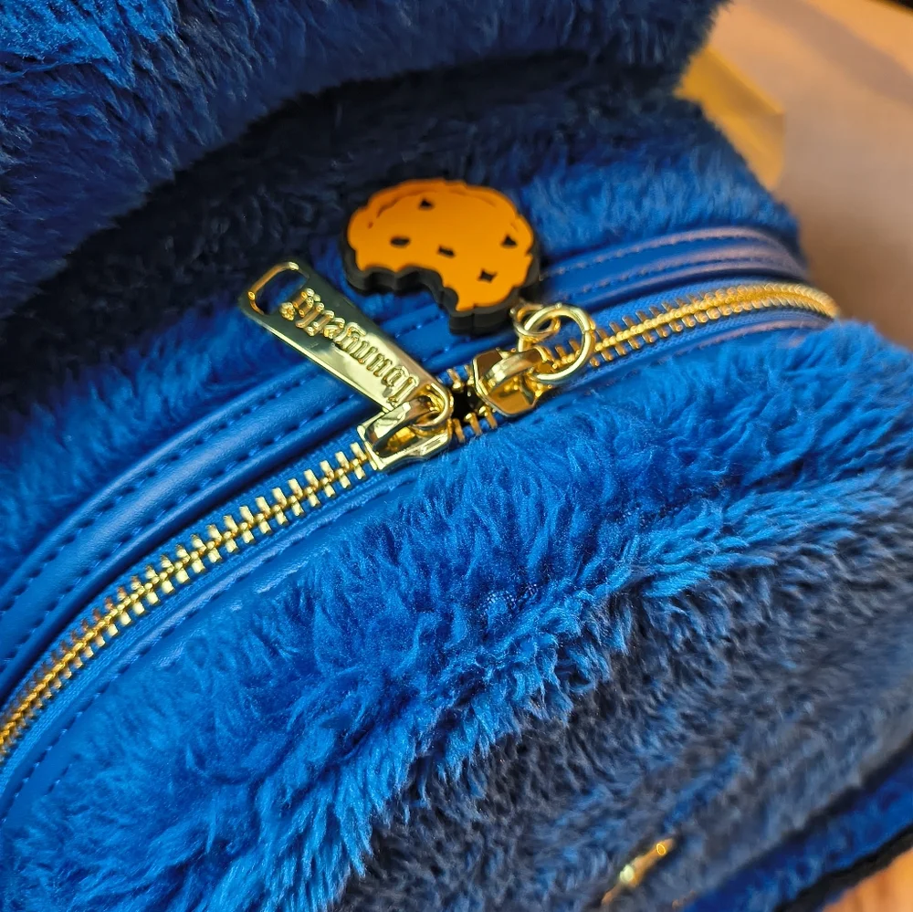 Loungefly Blue Cookie Monster Mimi back Pack Disney